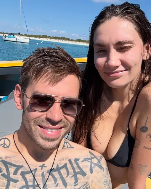 Федор Смолов и Карина Истомина на отдыхе