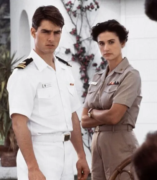 Деми Мур начала сниматься с Томом Крузом через три месяца после родов