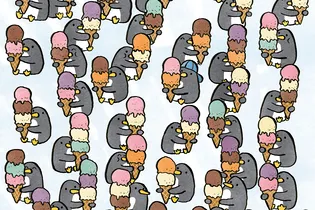 Тест: найди самое необычное мороженое и докажи, что входишь в 7% людей с отличной зрительной памятью!