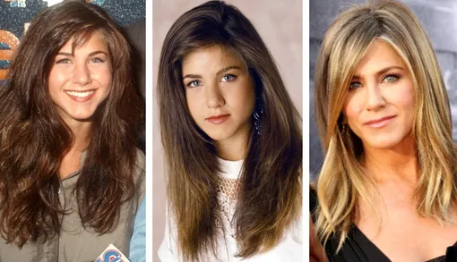 Дженнифер Энистон в юности и сейчас Дженнифер Энистон в юности и сейчас