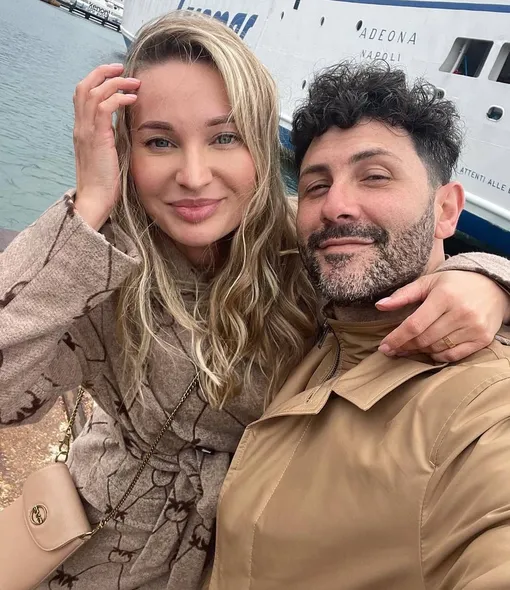 Юлия Бурцева с мужем-итальянцем