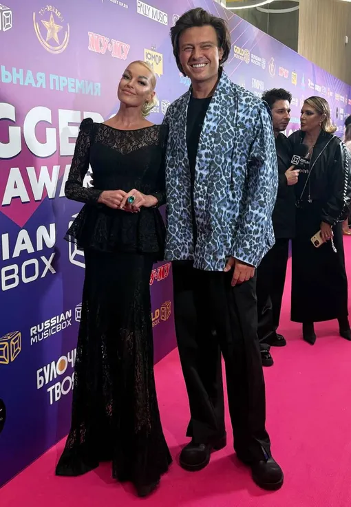 Анастасия Волочкова и Прохор Шаляпин на премии телеканала «Musiс Box Russia»
