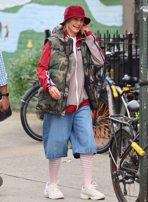 Кэмерон Диаз заметили в экстравагантном образе