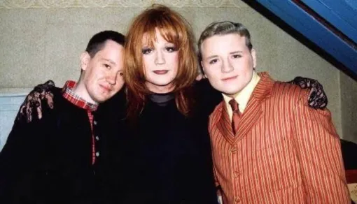 Алексей Золотов (в центре) и Алексей Остудин (справа). 1999 год, Луганск