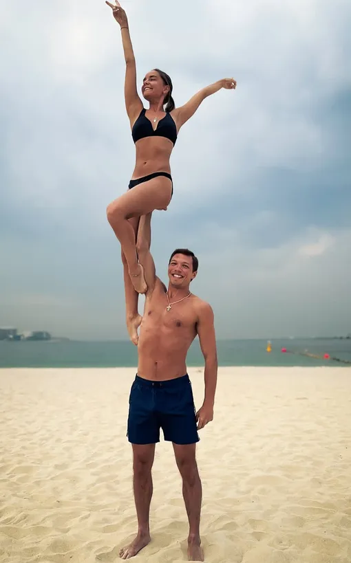 Дина Аверина и Дмитрий Соловьев на отдыхе