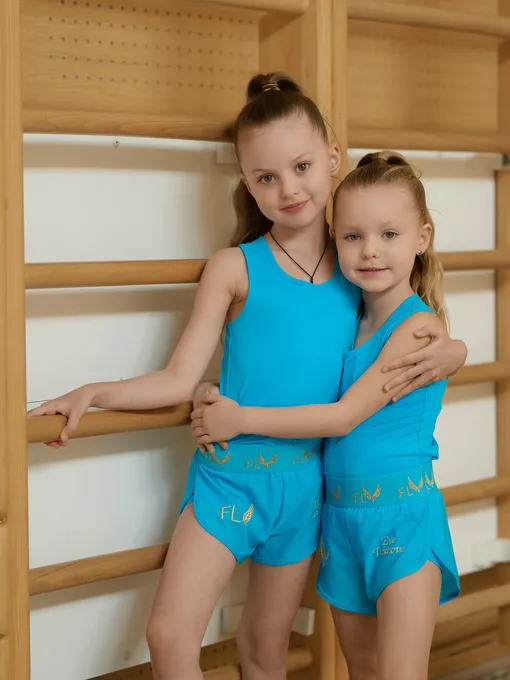 Милана и Ева занимаются художественной гимнастикой