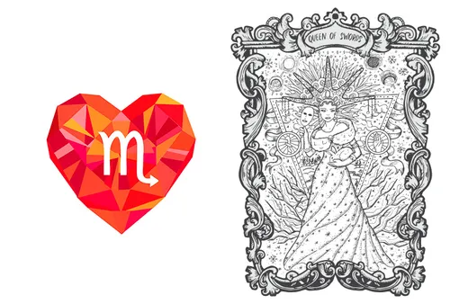 Карта таро Королева мечей