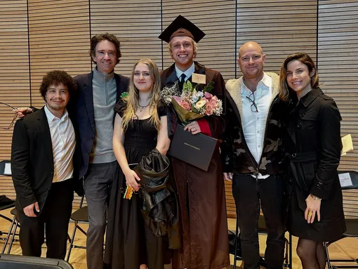 Антуан Арно, Нева Портман, Лукас Портман, Джастин Портман с женой Антуан Арно, Нева Портман, Лукас Портман, Джастин Портман с женой