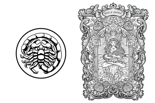 Таро Дама пентаклей