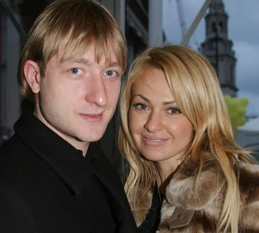 Яна Рудковская с мужем, Евгением Плющенко