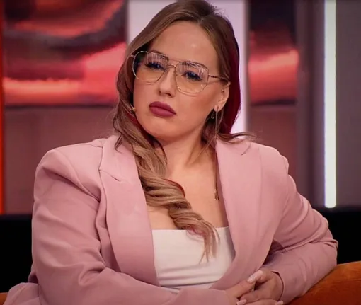 Марина Ильина в студии Первого канала