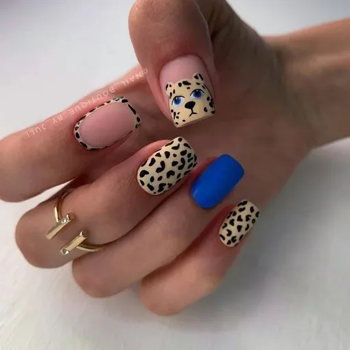 Хищные расцветки отлично подходят для летнего маникюра Хищные расцветки отлично подходят для летнего маникюра