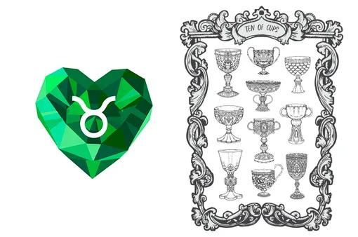 Карта Таро 10 кубков