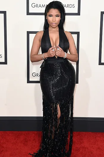 Ники Минаж в платье Tom Ford и украшениях Jacob & Co. Ники Минаж в платье Tom Ford и украшениях Jacob & Co.
