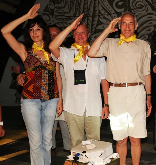 Евгения Бордзиловская, Максим Глотов и Василий Лановой