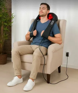 BOGGE NeckEasy премиум массажер для шеи и плеч, спины, для ног, многофункциональный массажер для тела электрический с подогревом.