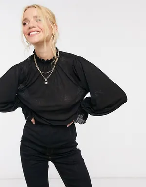 Блуза из сетки, ASOS DESIGN, 1190 руб. Блуза из сетки, ASOS DESIGN, 1190 руб.