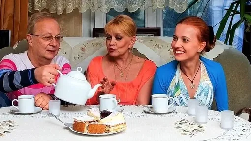 Александр Афанасьев и Ирина Шевчук с дочерью Александрой