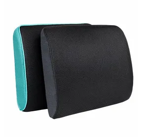 Ортопедическая подушка Ambesonne с эффектом памяти Memory Foam для спины под поясницу на стул, офисное кресло, в машину (автомобиль), 32x35 см