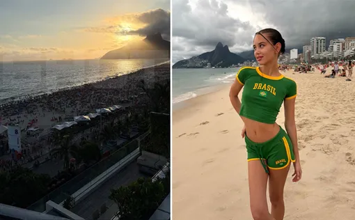 Рустам Гаджиев и Аврора Киба публиковали снимки из одних и тех же локаций в Бразилии