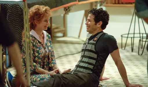 Мишель и Томас на съемочной площадке «Фосси/Вердон»