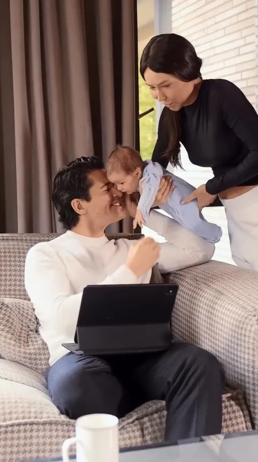 Лерчек с сыном и женихом