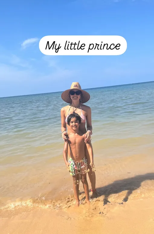 Джессика Альба с наследником Джессика Альба с наследником