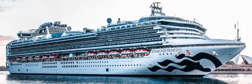 Diamond Princess является одним из самых больших круизных кораблей в мире Diamond Princess является одним из самых больших круизных кораблей в мире