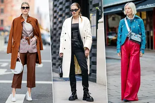 Женские кожаные брюки: актуальные модели и стильные образы Женские кожаные брюки: актуальные модели и стильные образы