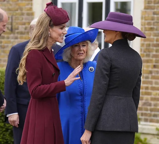 Кейт Миддлтон, королева Камилла и Мелания Трамп