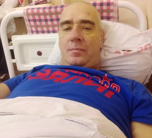 Сергей Рыбин в больнице