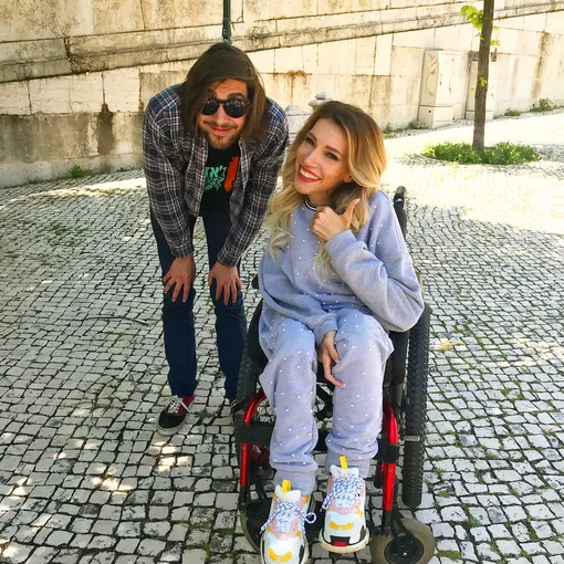 Российская конкурсантка «Евровидения» Юлия Самойлова и победитель конкурса 2017 года Сальвадор Собрал