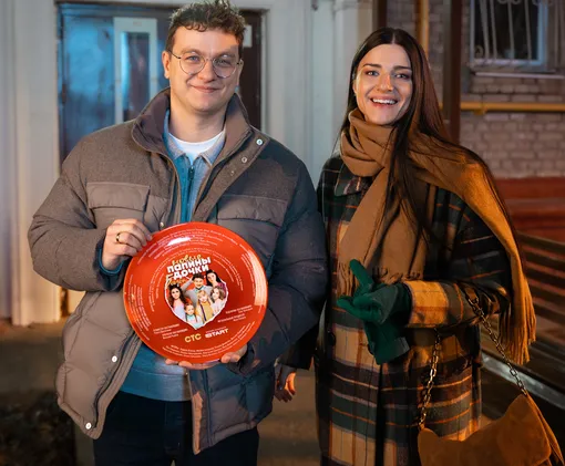 Филипп Бледный и Анастасия Сиваева на съемках нового сезона «Папиных дочек»