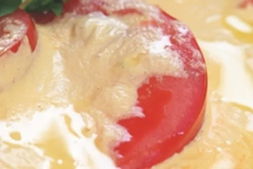 Помидоры с голландским соусом