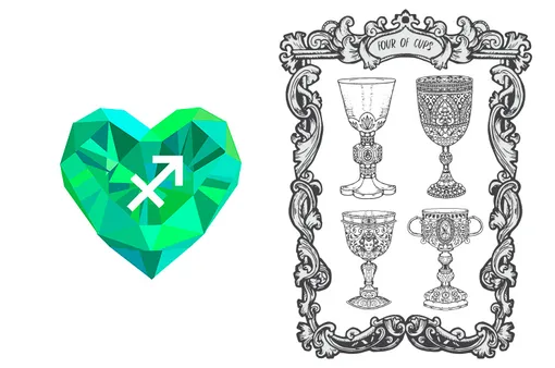 Таро 4 кубков