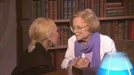 Лера Кудрявцева и Валентина Талызина на съемках Лера Кудрявцева и Валентина Талызина на съемках