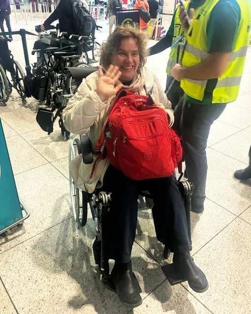 Тамара Эйдельман на инвалидной коляске Тамара Эйдельман на инвалидной коляске