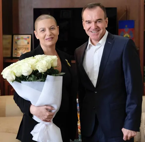 Маргарита Симоньян и губернатор Краснодарского края Вениамин Кондратьев