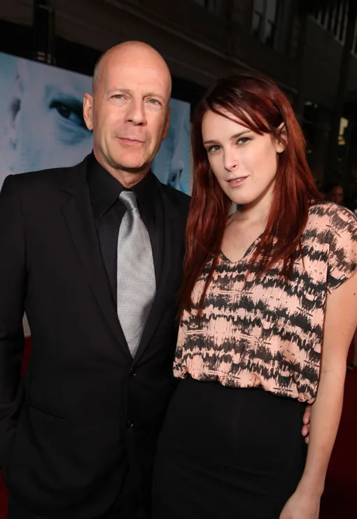 Румер с отцом Брюсом Уиллисом