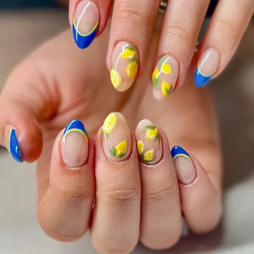 итальянский летний маникюр 2025