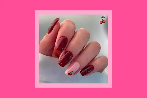 Вишневый мокко: 10 самых аппетитных идей для стильного маникюра Вишневый мокко: 10 самых аппетитных идей для стильного маникюра