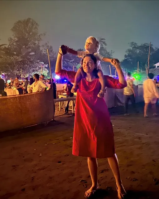 Екатерина Волкова с внуком