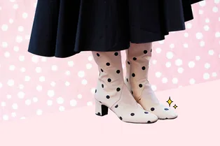 Черным по белому: обувь в горошек – хит весны-2026 Черным по белому: обувь в горошек – хит весны-2026