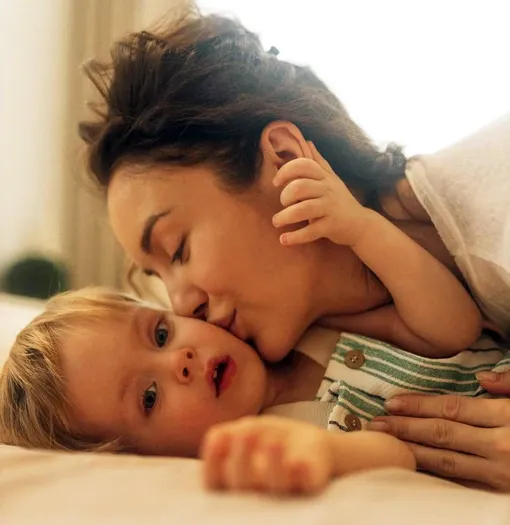 Анна Бакулина с сыном Артемием