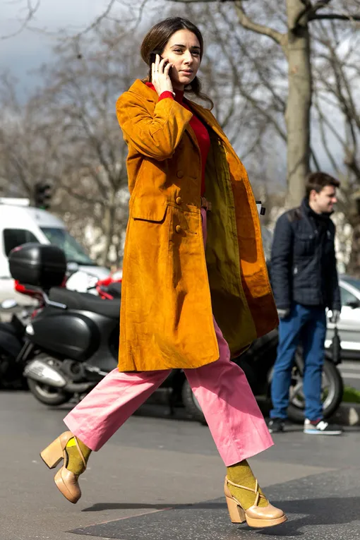 брюки из кожи фото