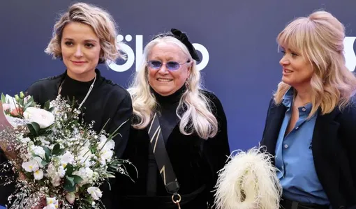Татьяна Михалкова с дочерьми Надеждой и Анной