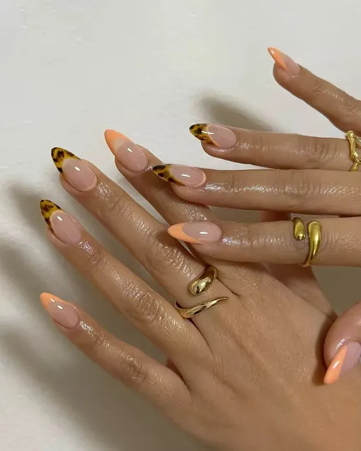 оранжевый весенний маникюр 2025 оранжевый весенний маникюр 2025