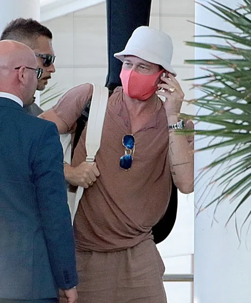 Брэд Питт прилетел в Италию