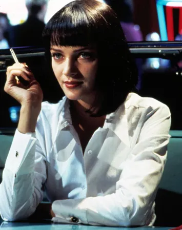 Поменять цвет волос Ума Турман решилась для съемок в «Криминальном чтиве» блондинка после брюнетка фото