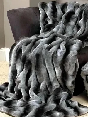 Плед «Шиншилла», двусторонний, 200х220см, в подарочной упаковке